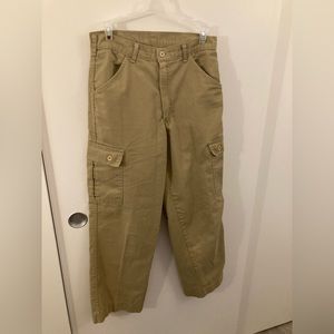 Wide leg cargo pants